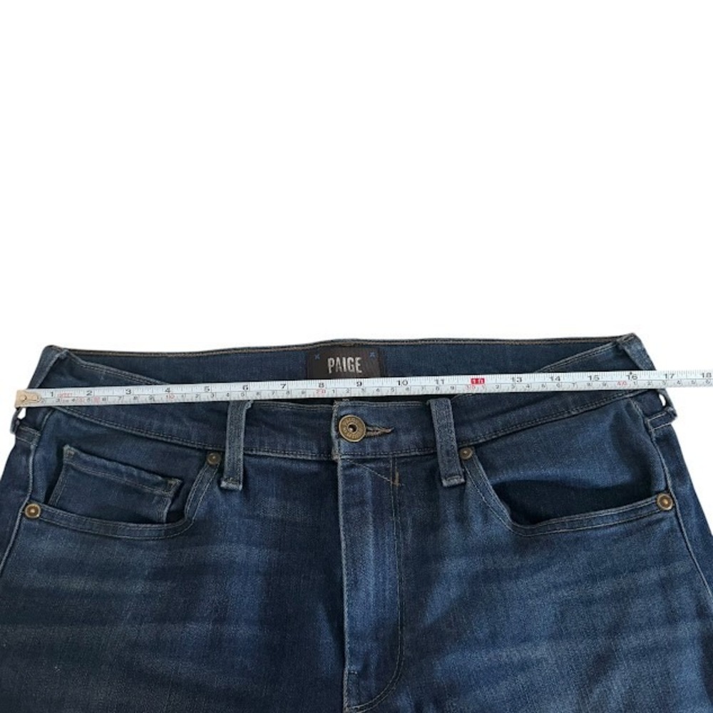 PAIGE Lennox Dark Wash Stretch Slim Leg Jeans Mens 32 x 34 - Picture 3 of 4